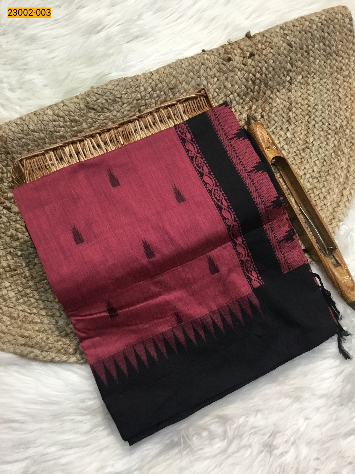 Pink Kalyani Cotton Saree