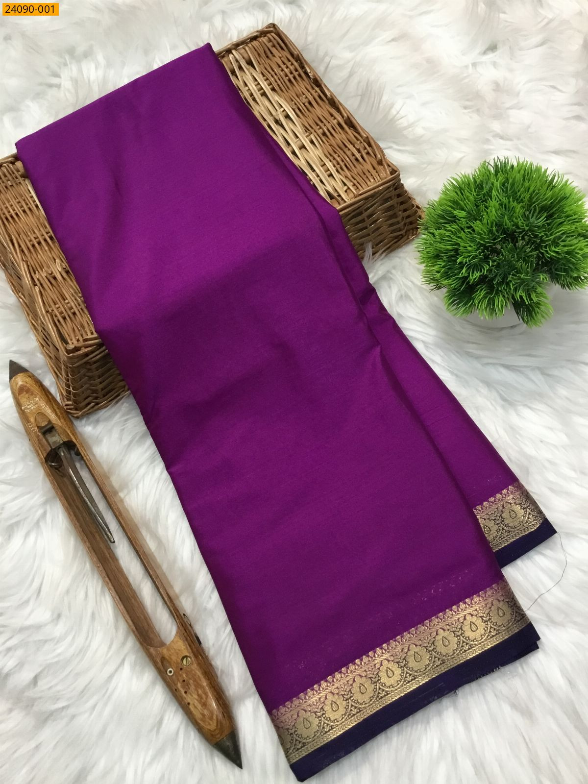 Purple Mysore silk sarees