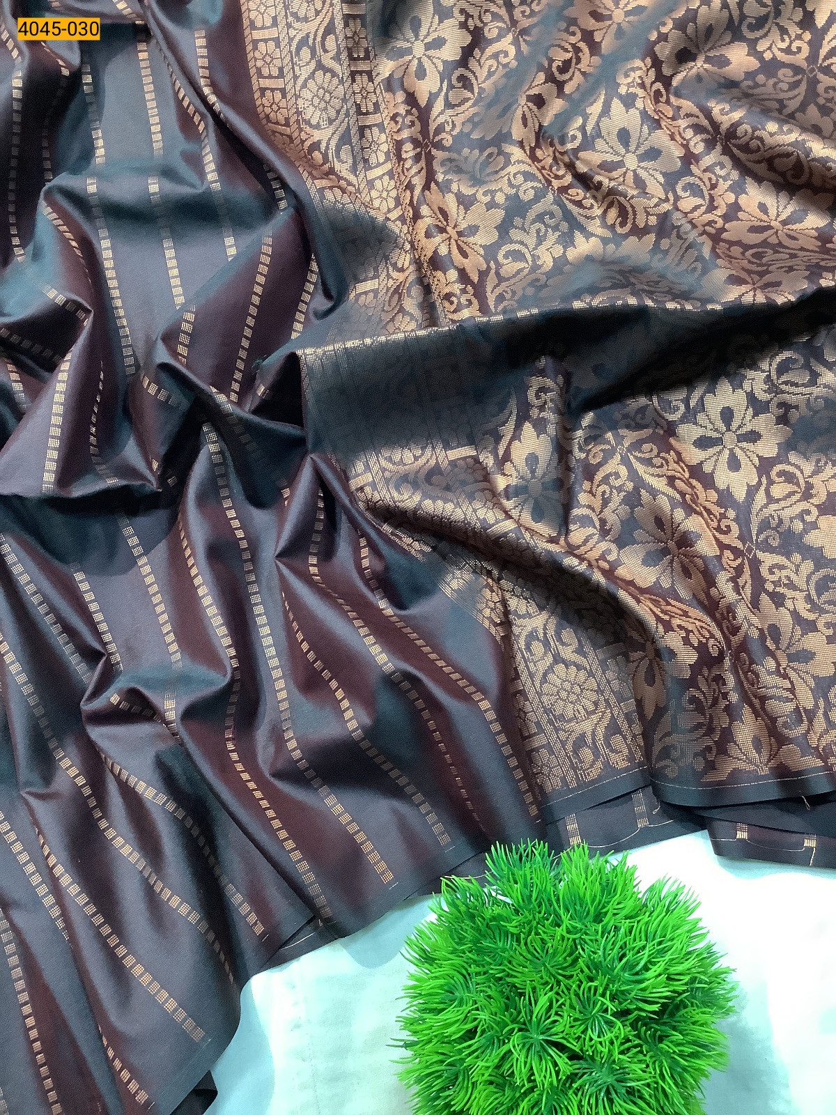 Rama green Fancy Soft Silk Sarees