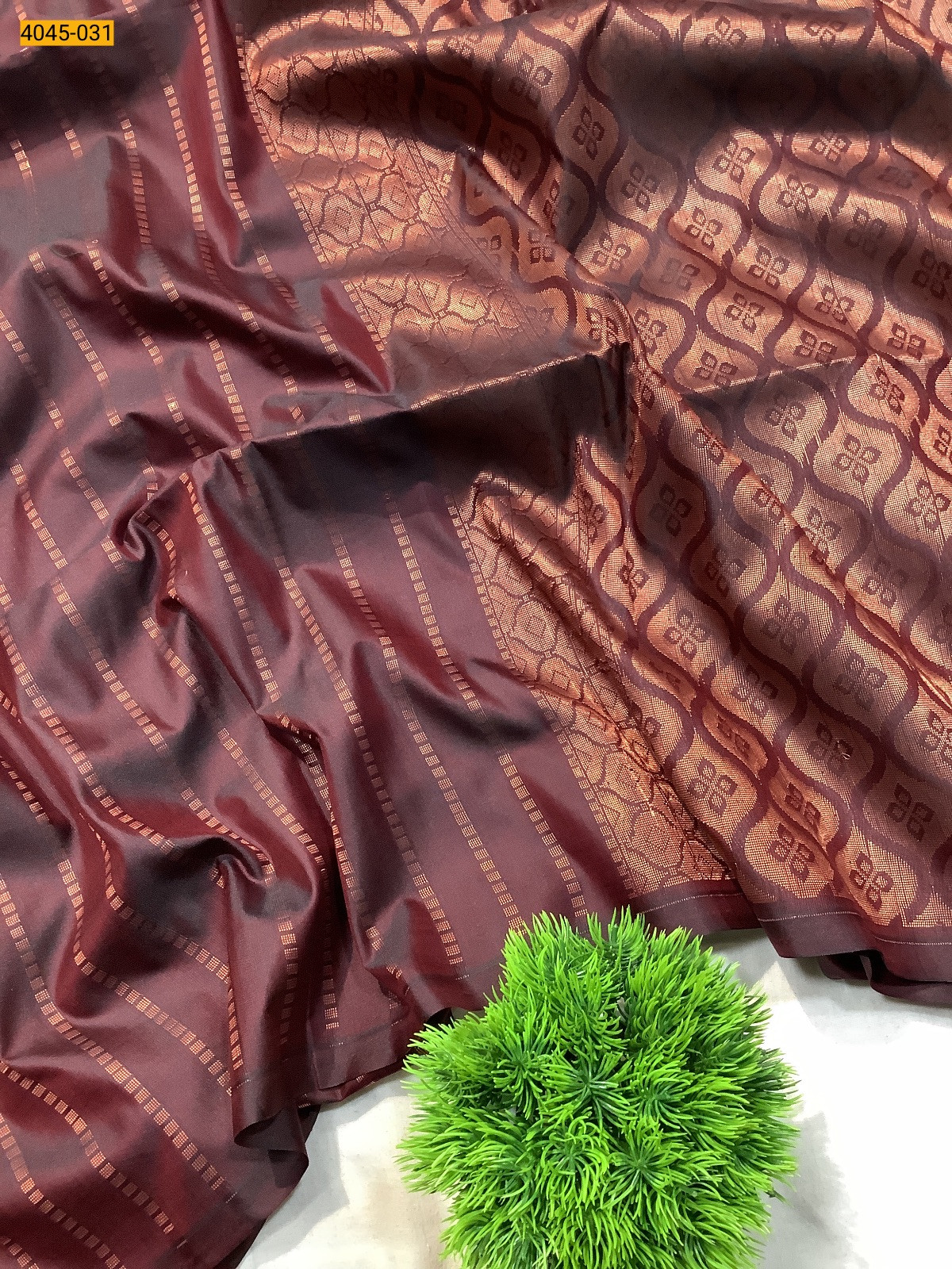 Brown Fancy Soft Silk Sarees