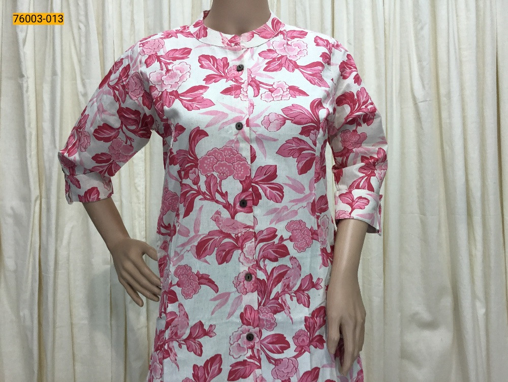 Black Muslin Printed Kurti