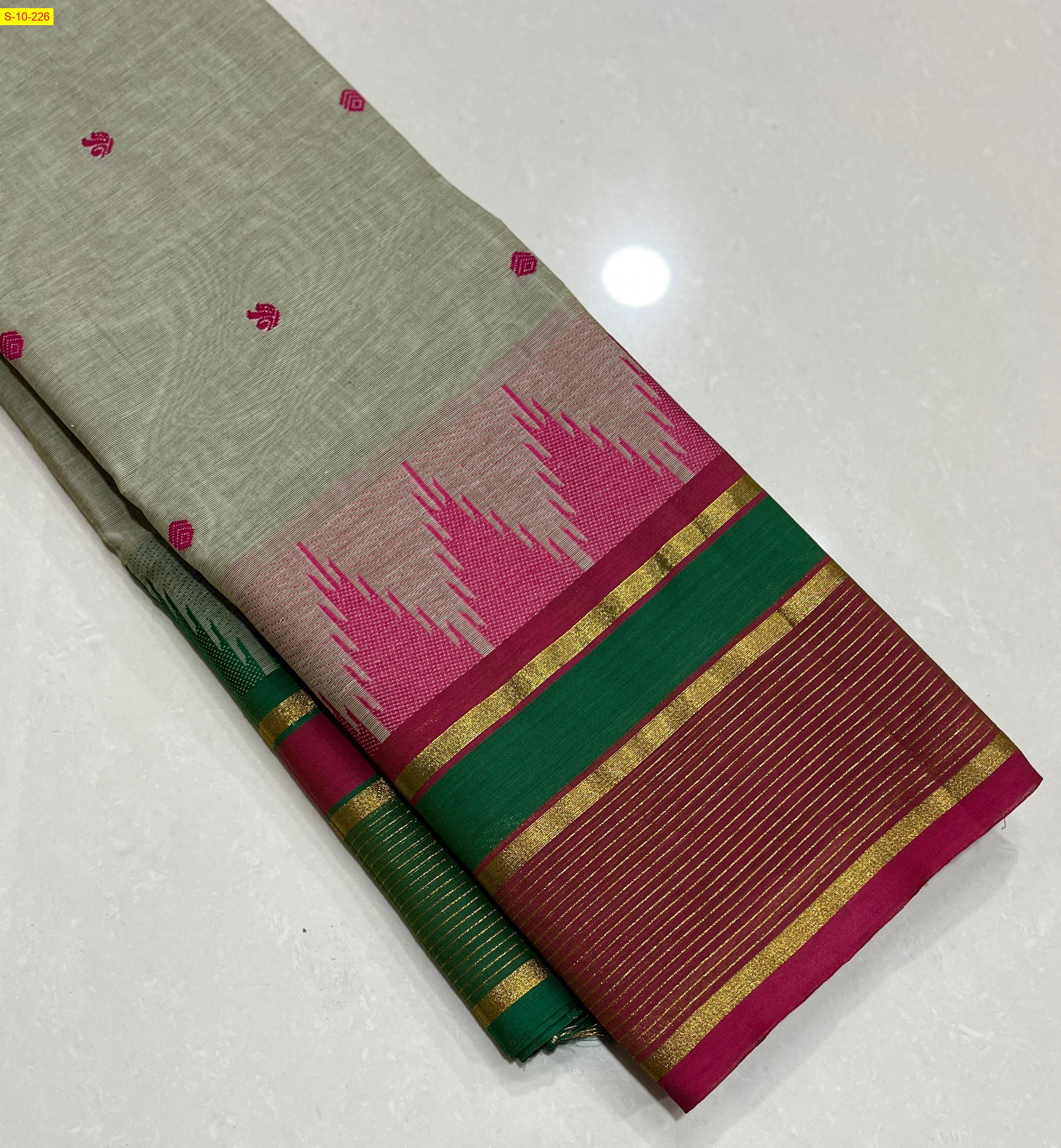 Green Chettinad Cotton Saree
