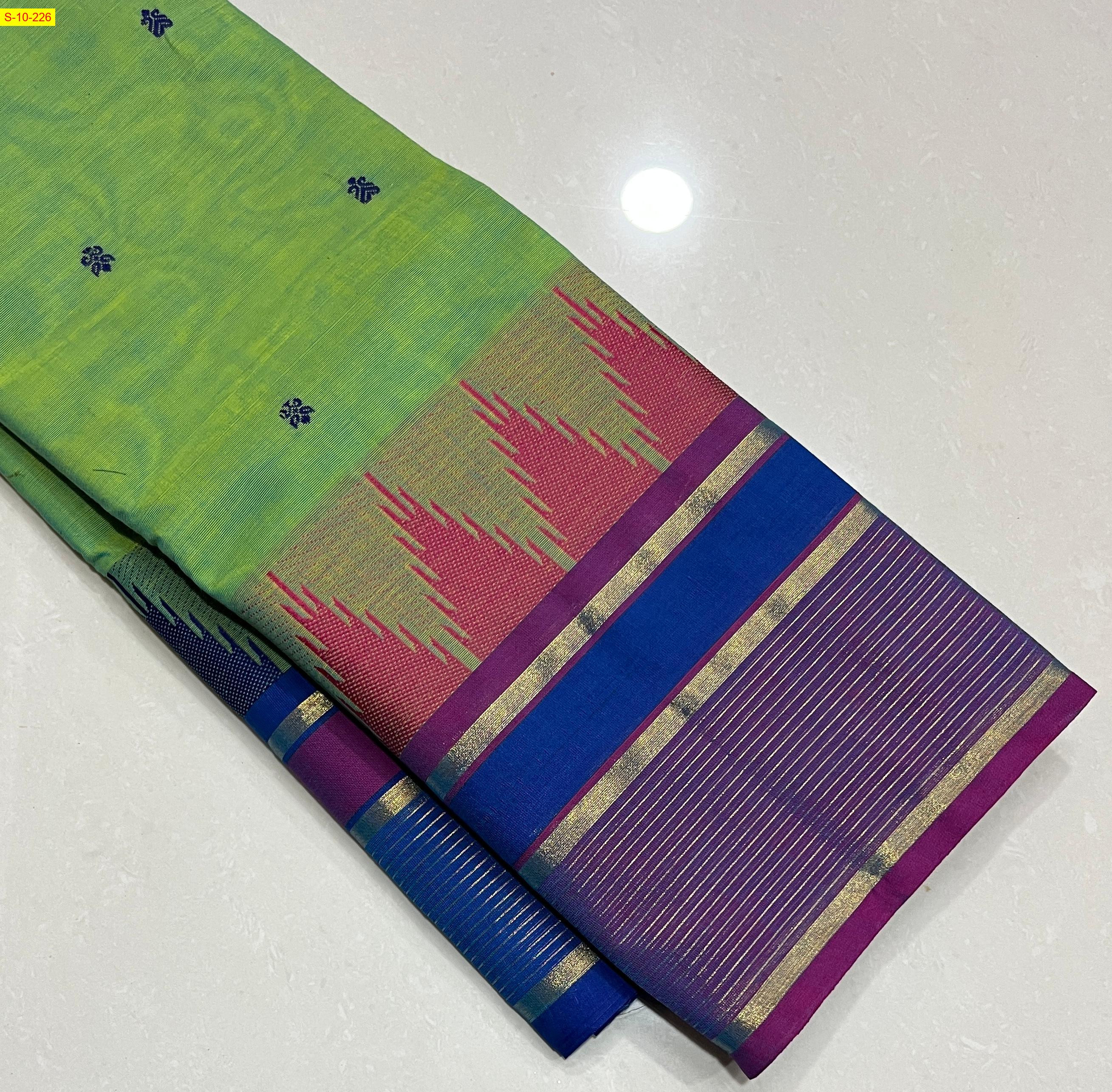 Green Chettinad Cotton Saree