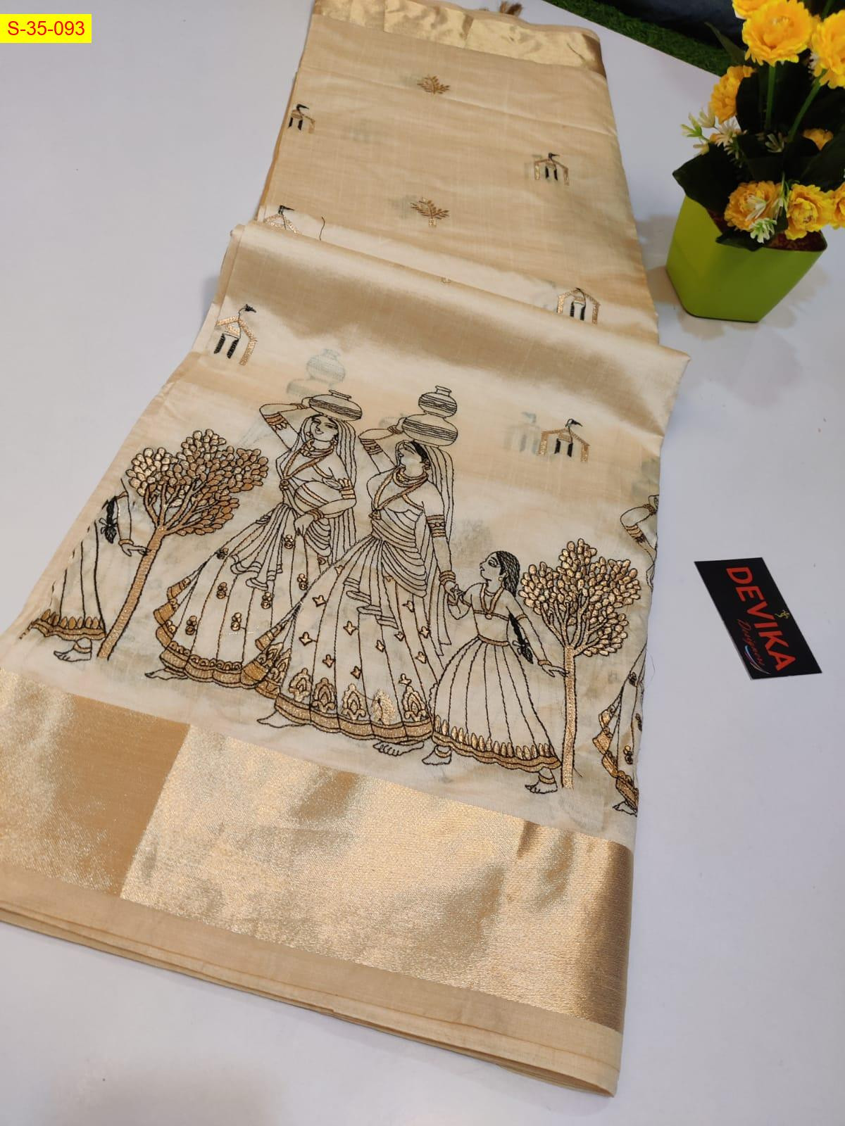 Soft tussar silk sarees
